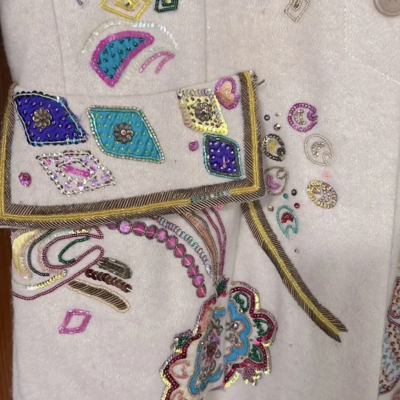 Etro Vintage Hand Beaded Multi Colored Coat - Picture 3 of 11
